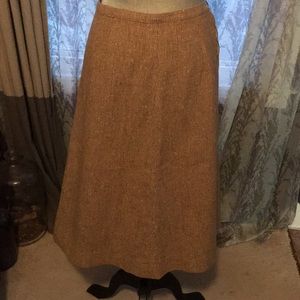 EUC VINTAGE PENDLETON CAMEL TWEED ALINE SKIRT